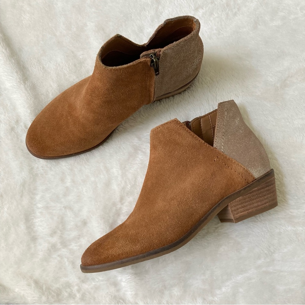 Frye Brown Suede Ankle Booties